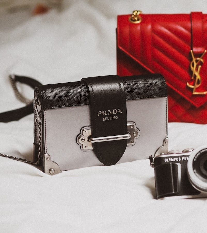 a view of luxury handbags
