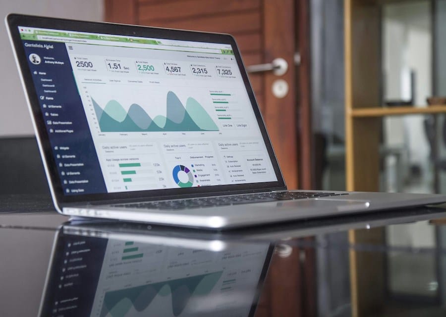 a laptop showing an analysis